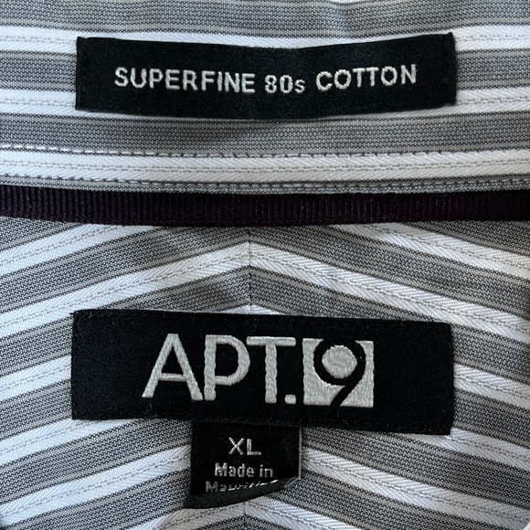 Men's Apt 9 Striped Button-Down Shirt Sz XL - Picture 2 of 5